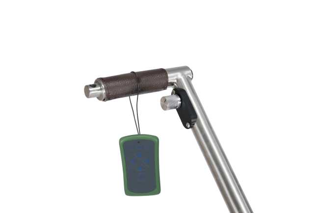 Lithium Elektro Golf Trolley Kolibri® K1, Rahmen nachpolierbar, schnell-zerlegbar/-klappbar, mit Bergabfahrbremse, Fernbedienung als Option